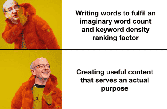 Creating useful content that serves an actual purpose